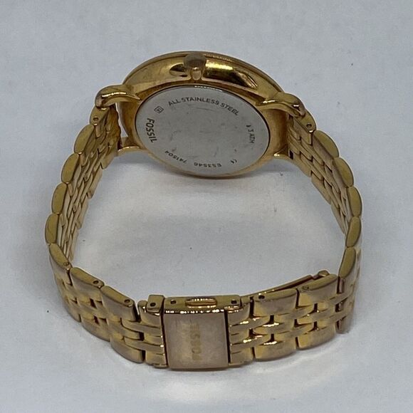 Fossil Jacqueline ES3546 Women Rose Gold Stainless Steel Analog Dial Watch KL380